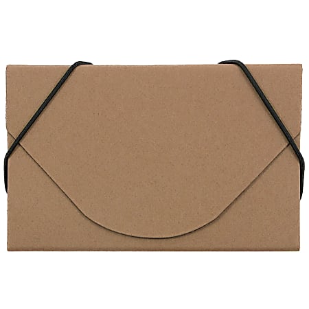 JAM Paper® Business Card Case, 3 1/2" x 2 1/4" x 1/4", Natural Kraft