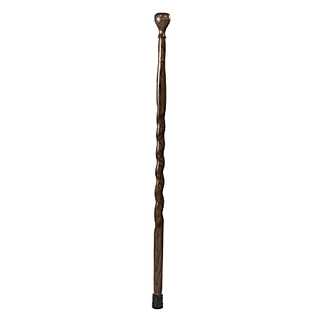Brazos Walking Sticks™ Twisted Oak Turned Knob Walking Stick, 37", Tan