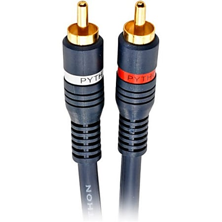Steren Python Home Theater Cables - Audio cable - RCA male to RCA male - 6 ft - shielded - blue