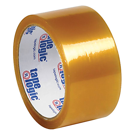 Tape Logic® #50 Natural Rubber Tape, 3" Core, 2" x 55 Yd., Clear, Case Of 6