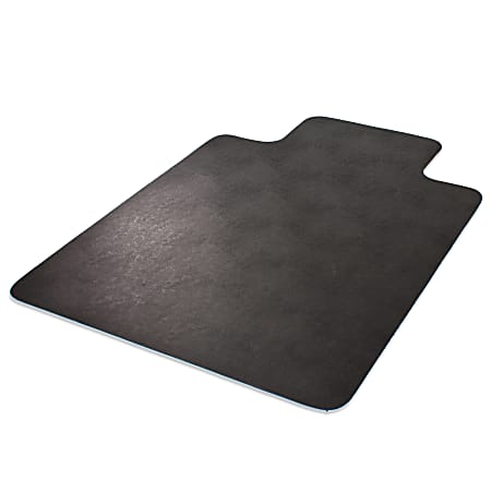 Deflect-O Chair Mat For Low-Pile Carpeting, Standard Lip, 36" x 48", Black