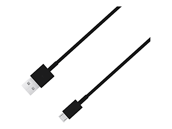 4XEM Micro USB To USB Data/Charge Cable For Samsung/HTC/Blackberry (Black) - USB for Cellular Phone - 6 ft - 1 x Type A Male USB - 1 x Type B Male Micro USB - Black