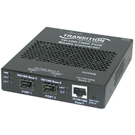 Transition Networks Power-Over-Ethernet PSE Media Converter