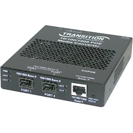Transition Networks Power-Over-Ethernet PSE Media Converter