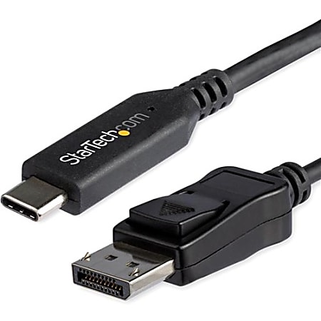 StarTech.com 6ft/1.8m USB C to Displayport 1.4 Cable Adapter - 4K/5K/8K USB Type C to DP 1.4 Monitor Video Converter Cable - CDP2DP146B