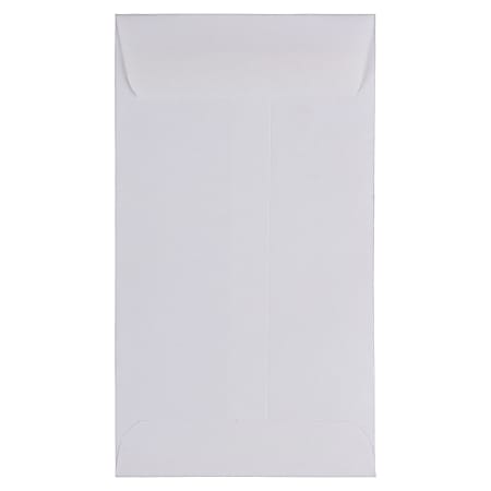 JAM Paper® Coin Envelopes, #6, Gummed Seal, White, Pack Of 25