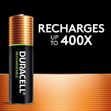 Duracell Rechargeable AA Batteries Pack Of 4 - Office Depot