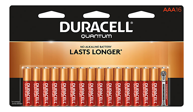 Duracell® Quantum AAA Alkaline Batteries, Pack Of 16