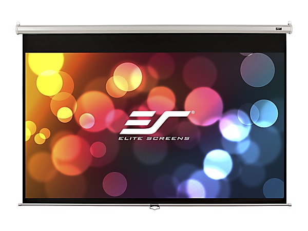 Elite Screens M135XWH2 Manual Pull Down Projector Screen