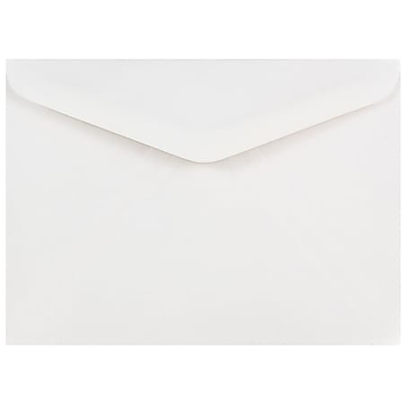 JAM Paper® Booklet Invitation Envelopes, A7, Gummed Seal, White, Pack Of 25, 4023210
