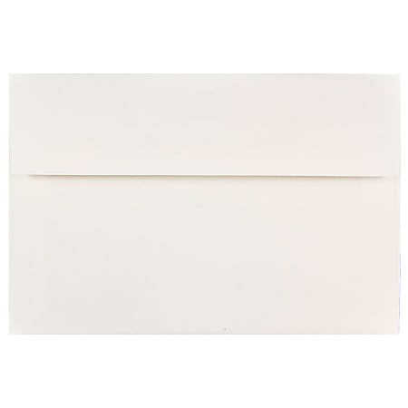 JAM Paper® Booklet Invitation Envelopes, A8, Gummed Seal, White, Pack Of 25