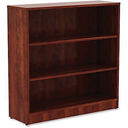 Lorell® 36"H 3-Shelf Bookcase, Cherry