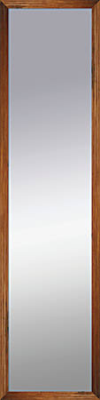 PTM Images Framed Mirror, Shadowbox, 48"H x 12"W, Natural Brown