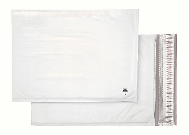 Office Depot&reg; Brand Poly Bubble Mailer, Size #5, 10 1/2" x 15", White