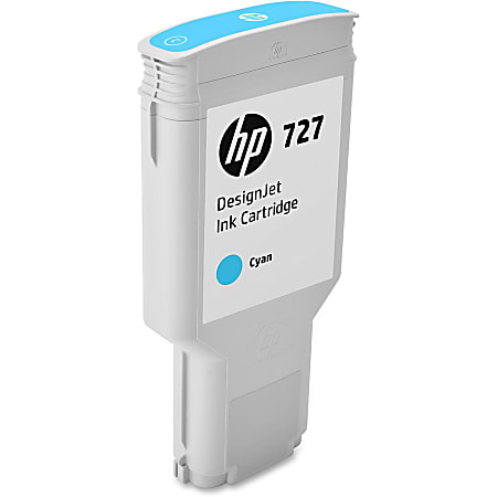 HP 727 High-Yield Cyan Ink Cartridge, F9J76A