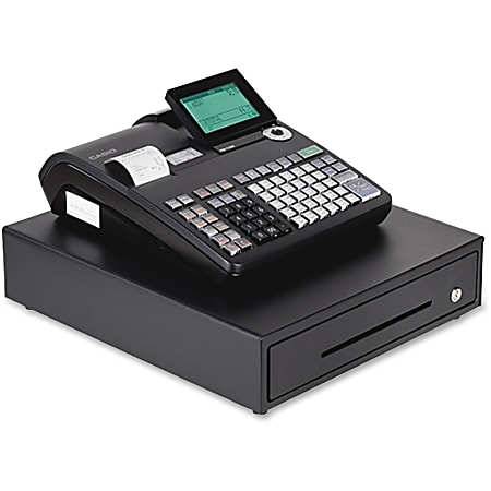 Casio PCR T2300 Electronic Cash Register With LCD Display Black