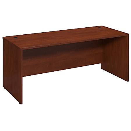 Bush Business Furniture Components Elite Desk, 72"W x 30"D, Hansen Cherry, Premium Installation