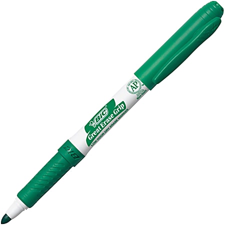 BIC® Intensity® Low Odor Chisel Tip Dry Erase Marker, Broad Chisel Tip, Black, Dozen