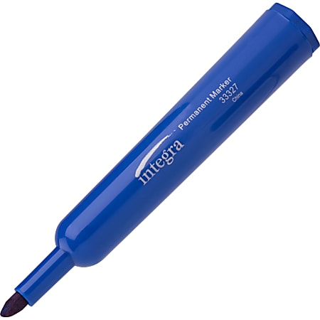 Integra Permanent Chisel Markers Chisel Marker Point Style Blue 12