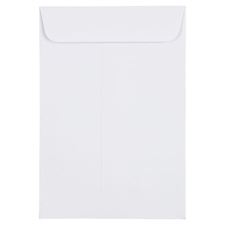 JAM PAPER 1 Scarf Open End Catalog Envelopes, 4 5/8 x 6 3/4, White, 25/Pack