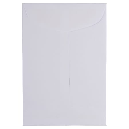 JAM Paper® Mini Policy Envelopes, #1 Scarf, Gummed Seal, White, Pack Of 25