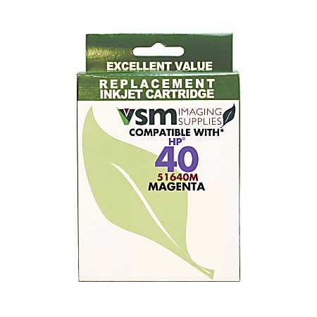 VSM VSM51640M (HP 40 / 51640M) Remanufactured Magenta Ink Cartridge