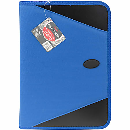 C-Line Expanding File with Zipper Closure - Blue, 1/EA, 48105