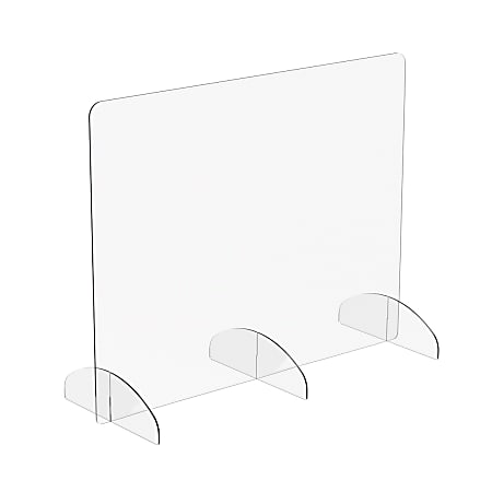 Marco Group Portable Sneeze Guard, 24" x 30", Clear