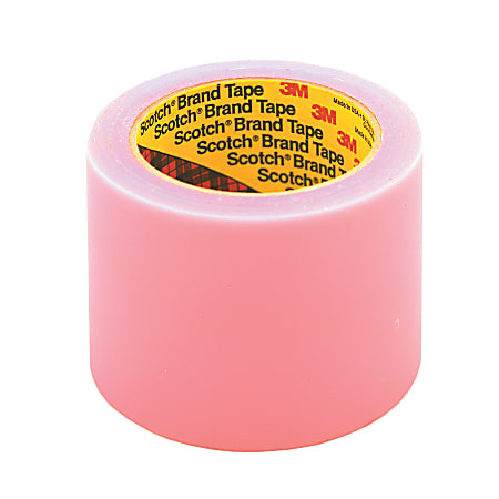3M® 821 Label Protection Tape, 5" x 72 Yd., Pink, Case Of 8