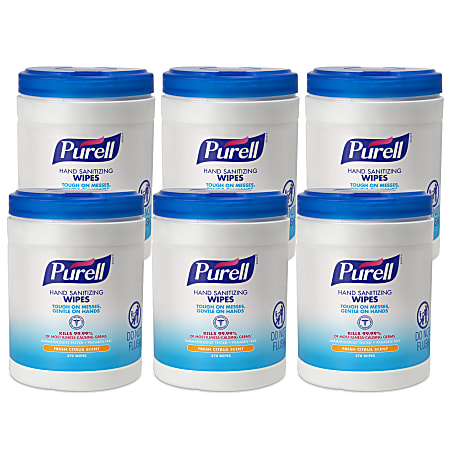 Purell® Hand Sanitizing Wipes, Fresh Citrus Scent, 270