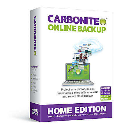 Carbonite® Online Backup Home Edition, For PC And Apple® Mac®, Download