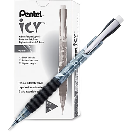 Pentel® Icy Mechanical Pencils, #2 Lead, Fine Point,