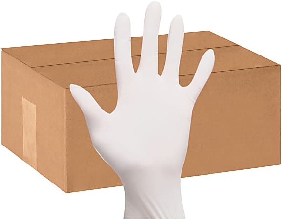 Goldmax Disposable Powder-Free Latex Gloves, Small, Natural, 100 Per Pack, Case Of 10 Packs
