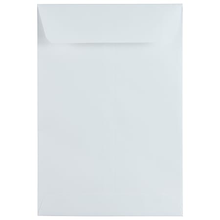 JAM Paper® Open-End 6 1/2" x 9 1/2" Catalog Envelopes, Gummed Seal, White, Pack Of 25