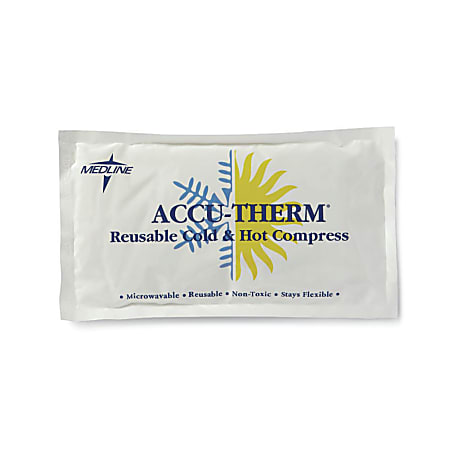 Medline Accu-Therm Reusable Hot/Cold Gel Packs, 5" x 10", Case Of 16