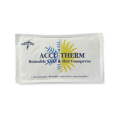 Medline Accu-Therm Reusable Hot/Cold Gel Packs, 5" x 10", Case Of 16