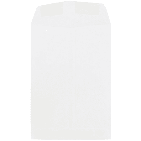 JAM Paper® Open-End 7" x 10" Catalog Envelopes, Gummed Seal, White, Pack Of 25