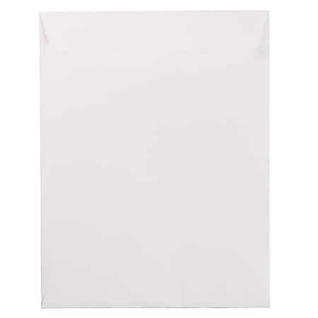 JAM Paper® Open-End 10" x 13" Catalog Envelopes, Gummed Closure, White, Pack Of 25