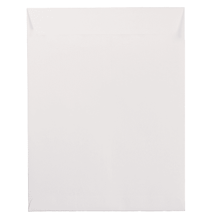 JAM Paper® Open-End 10" x 13" Catalog Envelopes, Gummed Closure, White, Pack Of 25