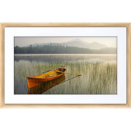 Meural Canvas II Digital Frame - 21.5" LCD Digital Frame - Light Wood - 1920 x 1080 - Wireless - 16:9 - Anti-glare, Gesture Control, Ambient Light Sensor - Built-in 2 GB - USB - Wireless LAN - Bluetooth - Wall Mountable