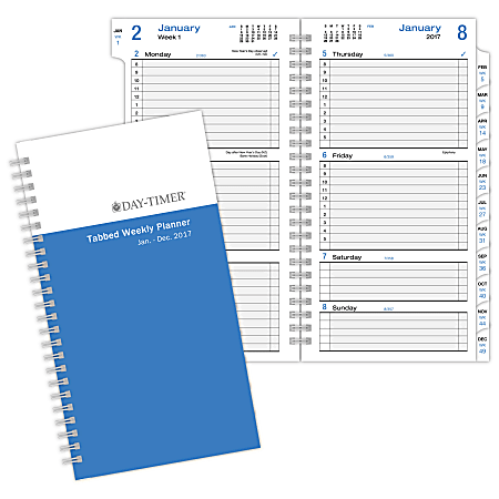 Day-Timer® Simply Stated 2-Pages-Per-Week Planner Refill, 3 1/2" x 6 1/2", 30% Recycled, January-December 2017