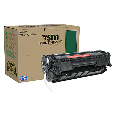 VSM Imaging Supplies VSMSOY-Q2612A (HP Q2612A) Remanufactured Soy-Based Black Toner Cartridge