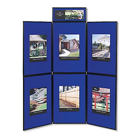 Quartet® ShowIt® 6-Panel Presentation System For Tabletop/Floor Display