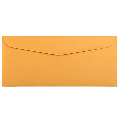 JAM PAPER #12 Recycled Envelopes, 4 3/4" x 11", Brown Kraft Manila, Pack Of 25