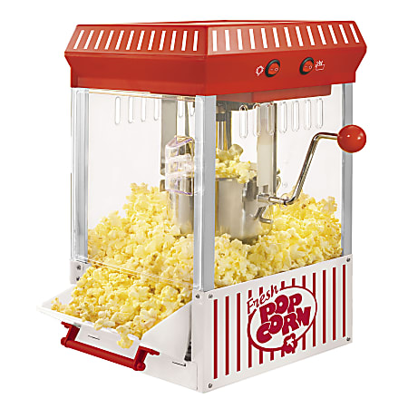 Nostalgia Electrics KPM200 Kettle Popcorn Maker, Red