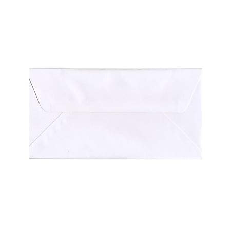 JAM Paper® Booklet Wallet-Flap Envelope, #16, Gummed Seal, White, Pack Of 25