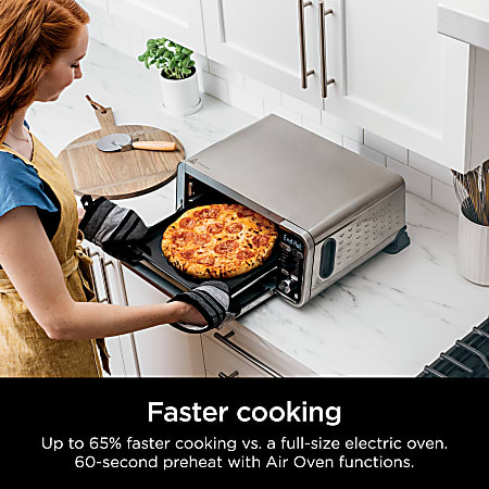 Ninja Foodi 15-in-1 Smart Dual Heat Air Fry Flip Oven, Silver