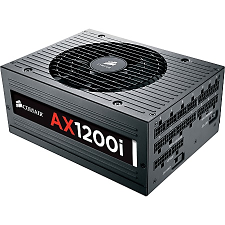 Corsair AX1200i Digital ATX Power Supply - Internal - 110 V AC, 220 V AC Input - 1200 W - Active PFC - 1 +12V Rails - 92% Efficiency
