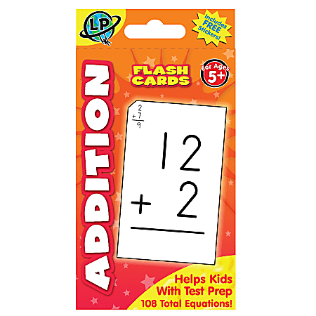 Learning Playground Flash Cards, Addition, Pack Of 55