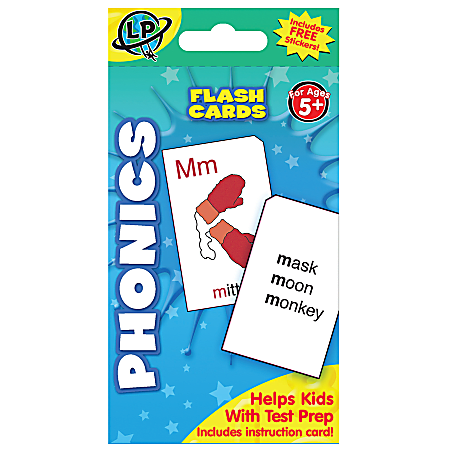 Learning Playground Flash Cards, Phonics, Pack Of 55